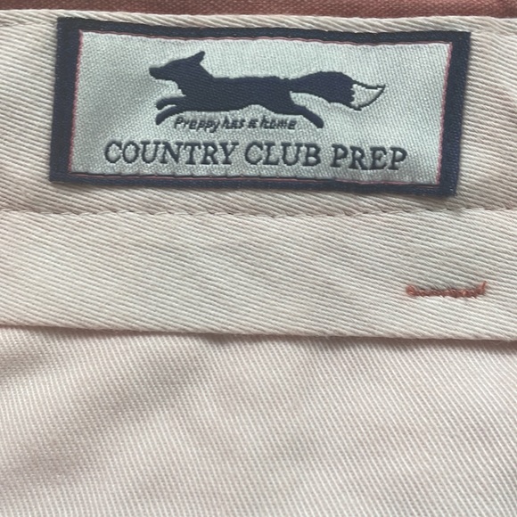 Preppy plain front pants in faded red by country club prep faded will continue. - Picture 5 of 6